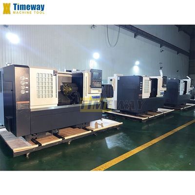 7.5 kw Hauptmotorleistung Hochpräzisions Schrägbett CNC Drehmaschine für die Industrie