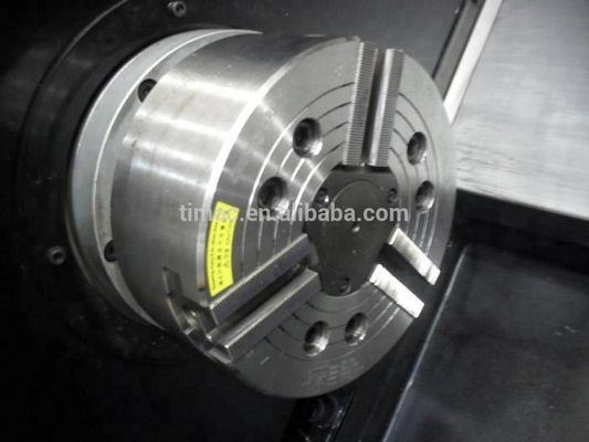 Zwei Spindel FANUC Schrägbett CNC Drehmaschine AK-25 mit 12 Werkzeugstellen