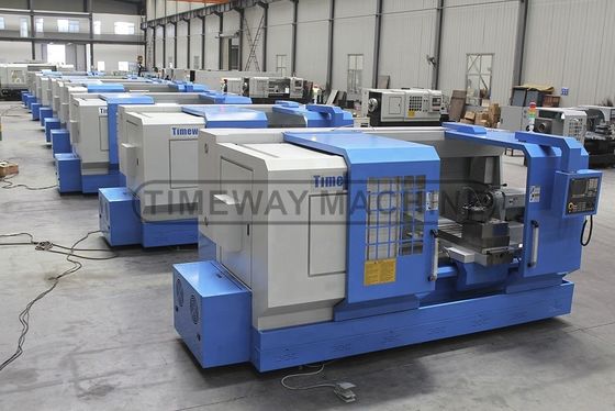 0.008mm Neupositionierungsgenauigkeit Schwerlast-horizontale CNC-Drehmaschine für Maschinenindustrie