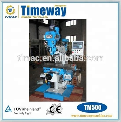 3 Achsen TIMEWAY H/V Mühlkopf Turm Fräsmaschine TM500 mit anpassbarer Spannung