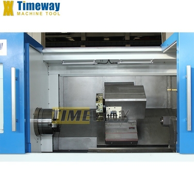 Metalldrehgeschwindigkeit CNC-Drehmaschine mit 550 mm Z-Achsenbewegung und 12 Nm Schneidmoment
