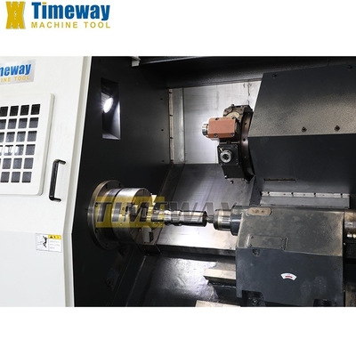 Maschinenreparaturwerkstätten Schrägmaschine mit 62 mm Spindelbohrung und hydraulischem Heckstock