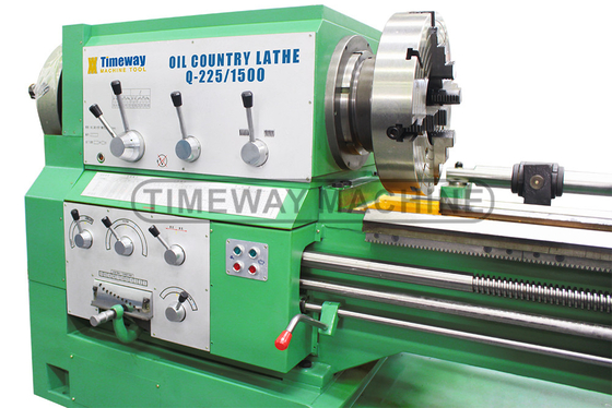 220 mm Breite Ölland Großbohrdrehmaschine für Metall Q-225 Rohrfaden Horizontale Drehmaschine