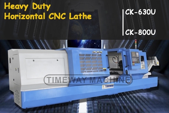 Mittelschwere CNC-Drehmaschine CK-800U Timeway Präzisionsmetalldrehen mit 6-Stations-Werkzeugposten