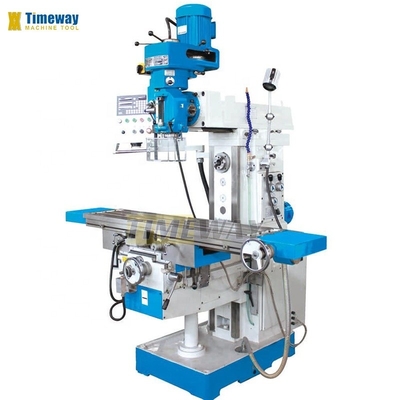 1000 mm Tischfahrt Manuelle Turmfräsmaschine mit Spindelgeschwindigkeitsbereich 65-4660 U/min