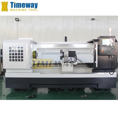 11kW Spindelmotor Leistung Genauigkeit Multifunktionelle Flachbett-CNC-Drehmaschine