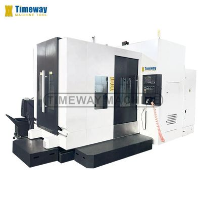 24 Werkzeugmagazin Kapazität Hochpräzision Vierachs-CNC-Horizontalbearbeitungszentrum
