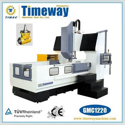 Doppelkolonnen-CNC-Vertikal-Gantry-Bearbeitungszentrum mit 24-Werkzeugmagazin-Kapazität