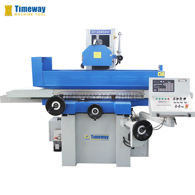 Hydraulische Oberflächenschleifmaschine Retifica Plana Hydraulica SG-40800AHD in blau und weiß