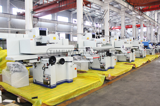 Hydraulische Oberflächenschleifmaschine Retifica Plana Hydraulica SG-40800AHD in blau und weiß