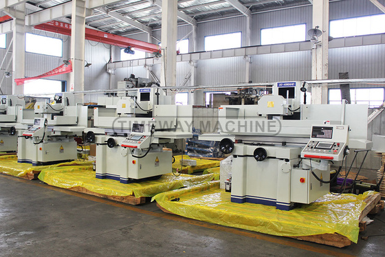 Hydraulische Oberflächenschleifmaschine Retifica Plana Hydraulica SG-40800AHD in blau und weiß