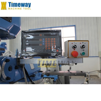 Vertikalbohrende Fräsmaschine mit 1,5 kW Spindelmotorleistung und 400 mm Tischbewegung