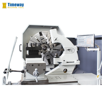 Hochgenaue Metall-Flachbett-/Scheibendrehmaschine/ 6000 KG AL-1250B Horizontale Drehmaschine