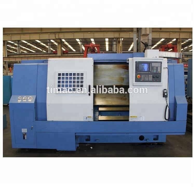 Zwei Spindel FANUC Schrägbett CNC Drehmaschine AK-25 mit 12 Werkzeugstellen