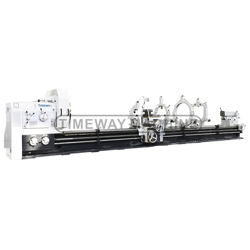 970 mm Breite Hochpräzision Schwerlast-Horizontale Manuelle Drehmaschine mit 1 und 970 mm Bettbreite