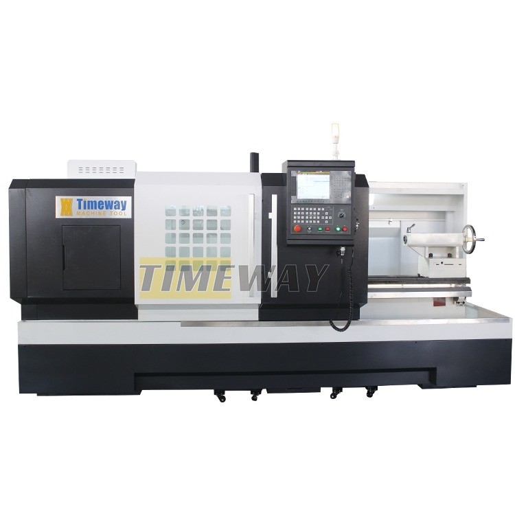 Präzisionsdrehmaschine mit multifunktionellem Flachbett und 4 Werkzeugpfosten