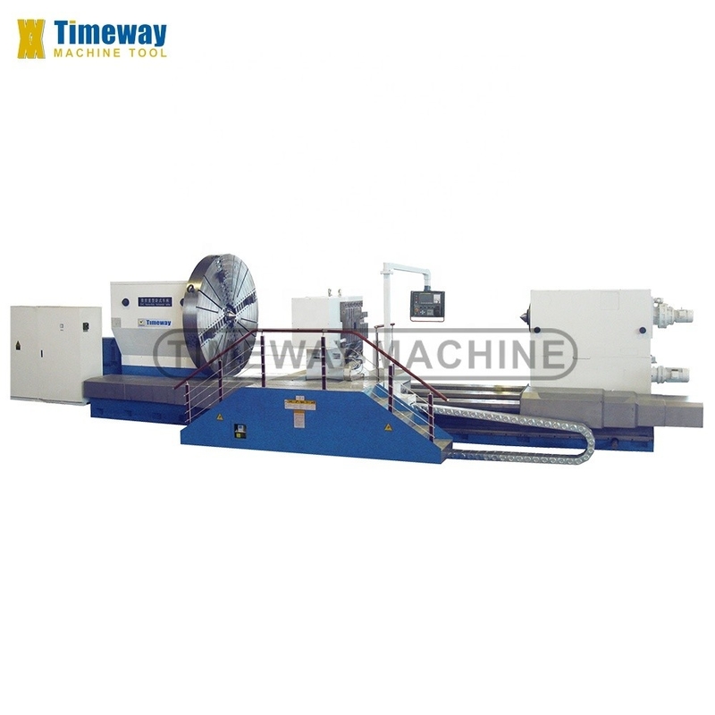 Schwerlast-CNC-Drehmaschine für automatische Flachbett-Metall-Horizontaldrehmaschine mit zwei Spindeln