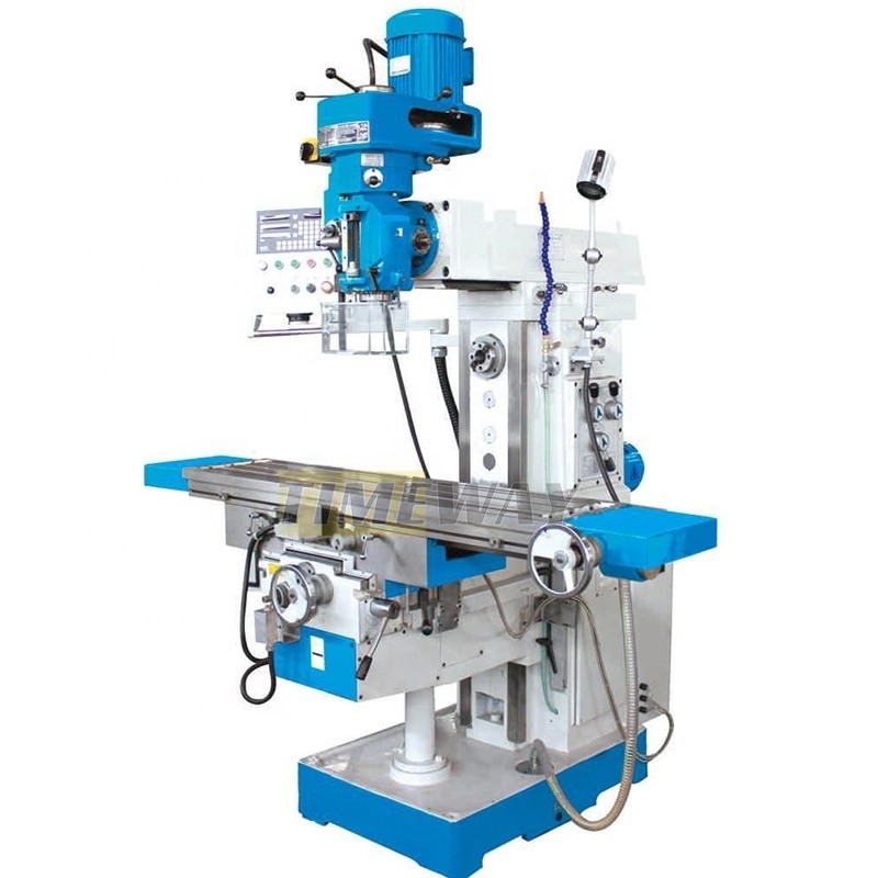 1000 mm Tischfahrt Manuelle Turmfräsmaschine mit Spindelgeschwindigkeitsbereich 65-4660 U/min