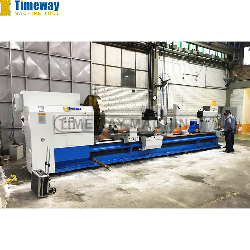 Metallverarbeitung Vereinfachte schwere Flachbett-CNC-Horizontale Drehmaschine AK-1600B