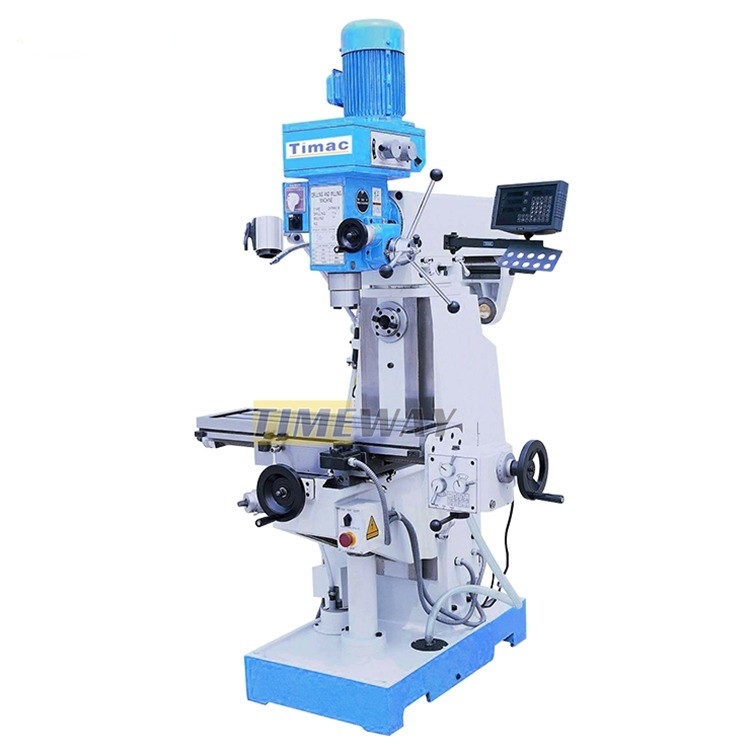 Vertikalbohrende Fräsmaschine mit 1,5 kW Spindelmotorleistung und 400 mm Tischbewegung