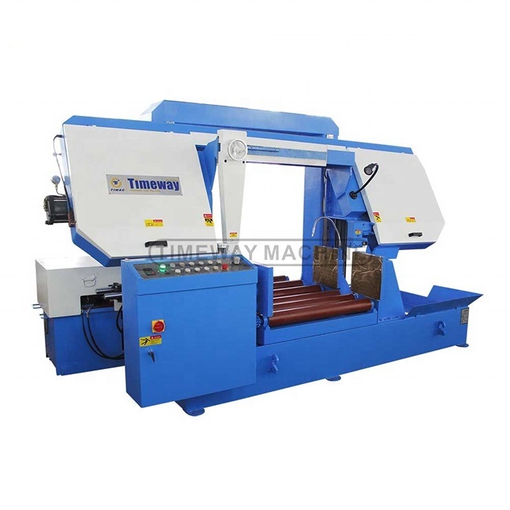 0.75kw Hydraulischer Motor Halbautomatischer Doppelkolumnenbandsäge zum Präzisionsschneiden